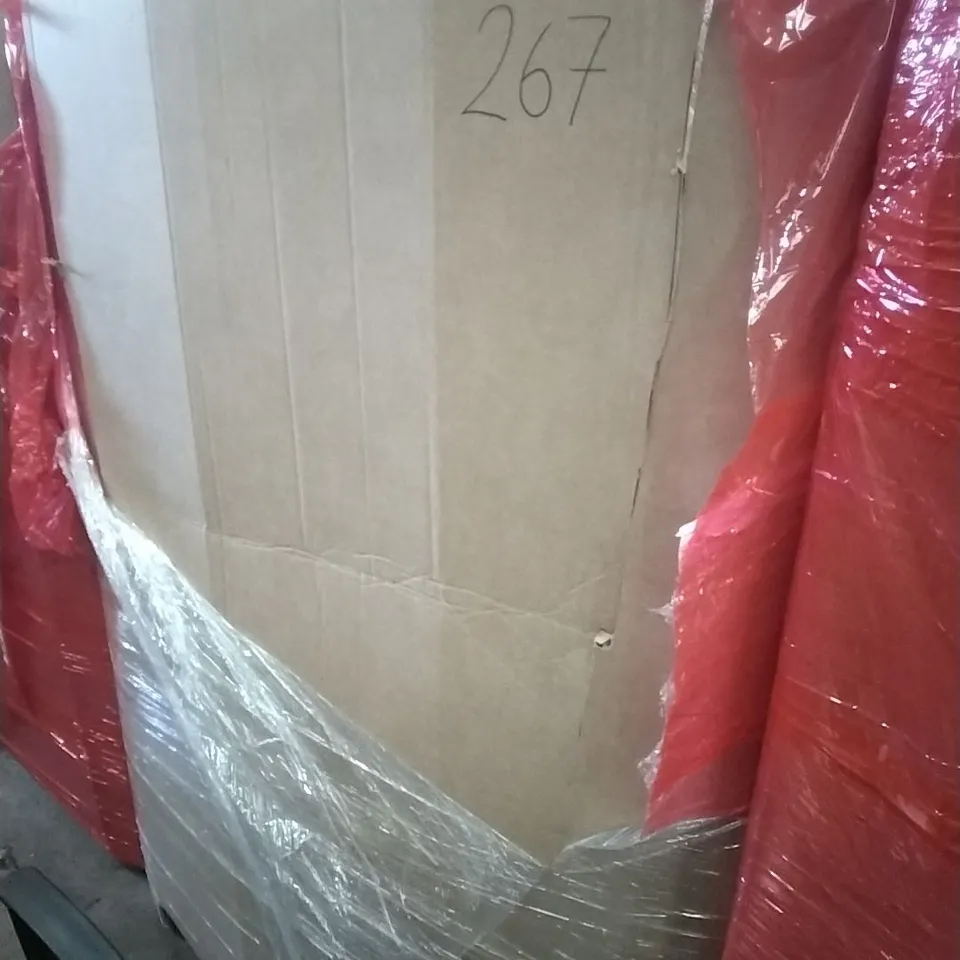 PALLET OF ASSORTED HOUSEHOLD GOODS AND PRODUCTS TO INCLUDE; AIR FRYER, BOXED FURNITURE ETC