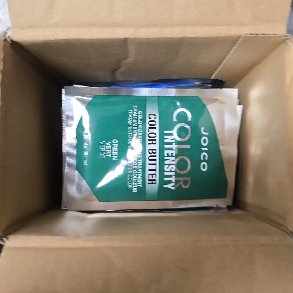 APPROXIMATELY 30 ASSORTED JOICO COLOUR INTENSITY BUTTER TO INCLUDE GREEN, BLUE, ETC - COLLECTION ONLY 