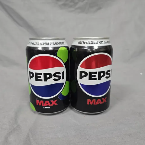 LOT OF 23 330ML CANS OF PEPSI INCLUDES MAX & MAX LIME