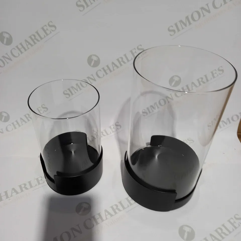 OUTLET K BY KELLY HOPPEN SET OF 2 CANDLE HOLDERS