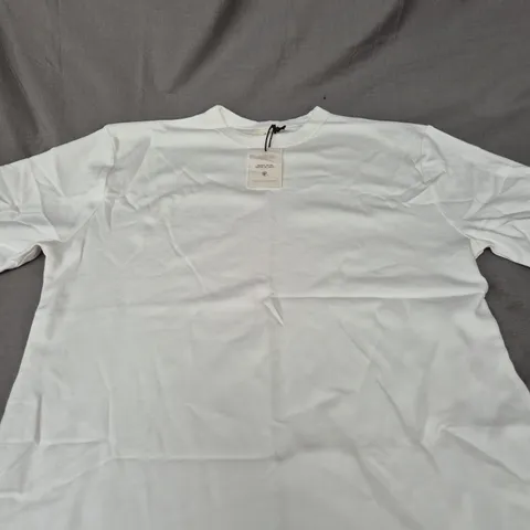 P&CO CASUAL PLAIN WHITE TEE SIZE XS