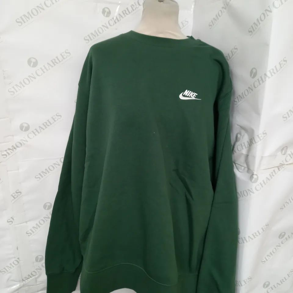 NIKE CREW NECK JUMPER IN GREEN SIZE XL