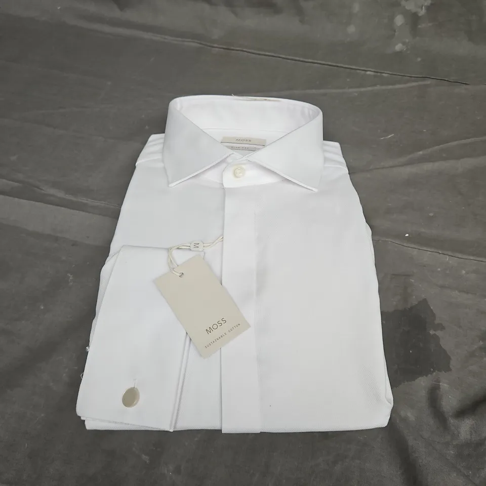 MOSS SLIM FIT SHIRT IN WHITE SIZE 16