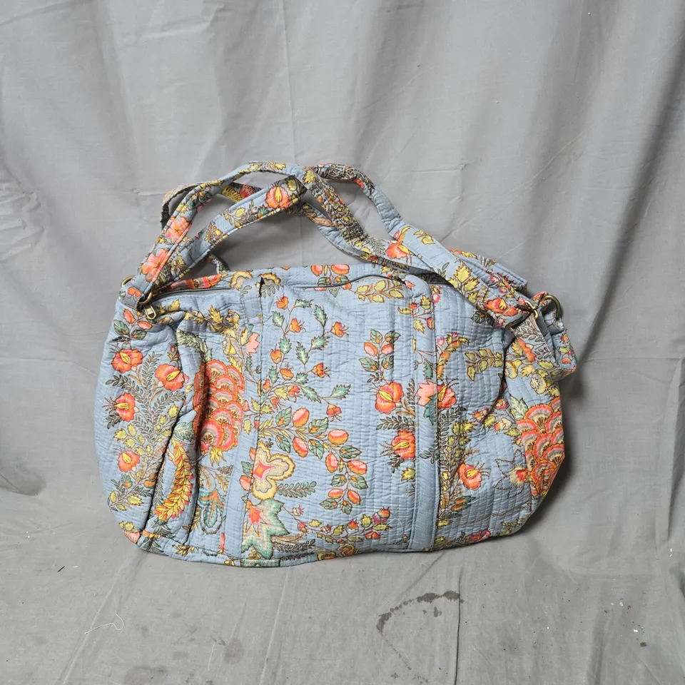 FLORAL TOTE BAG WITH LONG STRAP 
