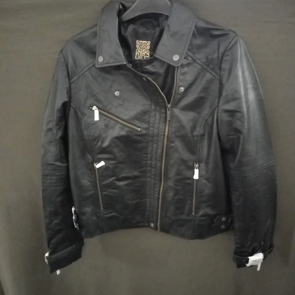 BIBA LEATHER JACKET SIZE 14 (L)