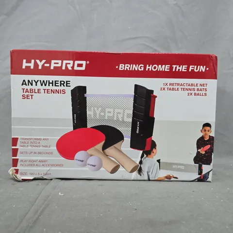 HY-PRO ANYWHERE TABLE TENNIS SET