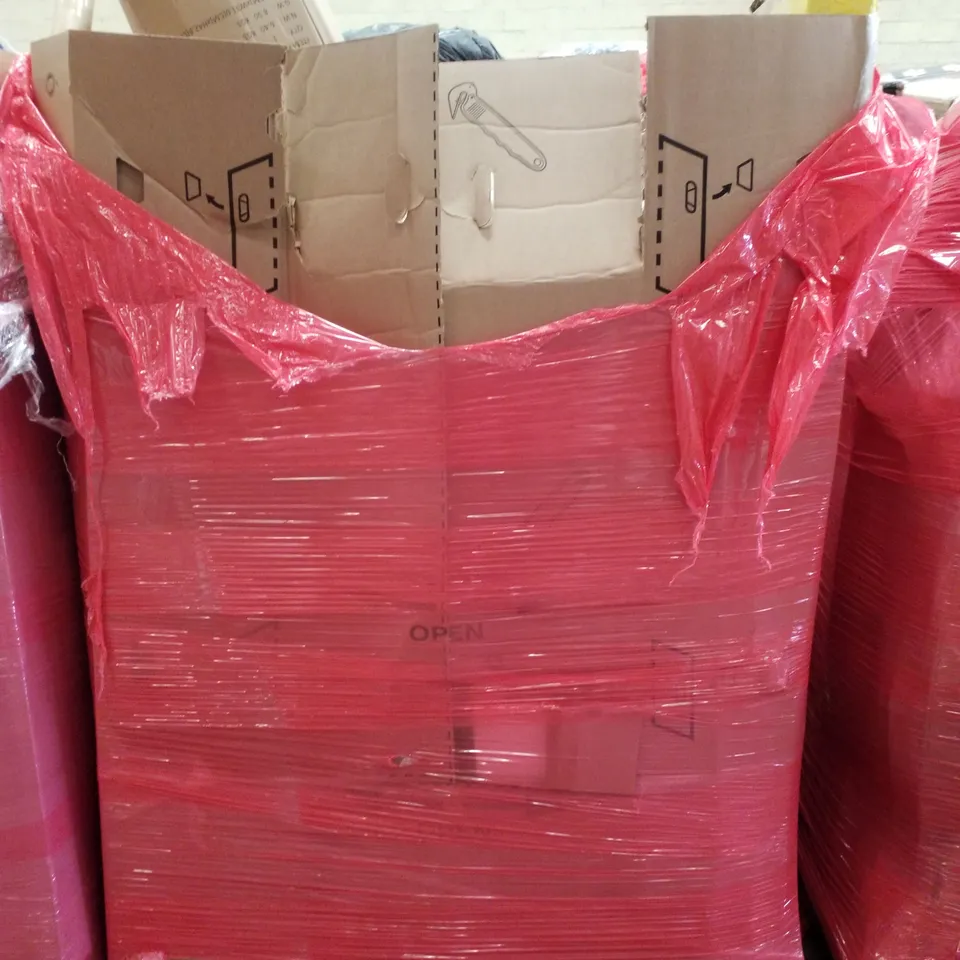 PALLET CONTAINING ASSORTED PRODUCTS INCLUDING BABY WALKER, DUO ELECTRIC SMOKELESS GRILL & HOTPOT, TOILET SEAT, PUZZLE BOARD & PICK UP TOOL 