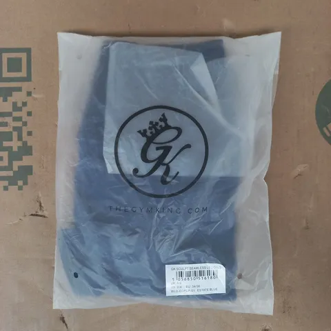 BAGGED GYM KING SCULPT SEAMLESS LEGGINGS IN ESTATE BLUE SIZE UK 6/8