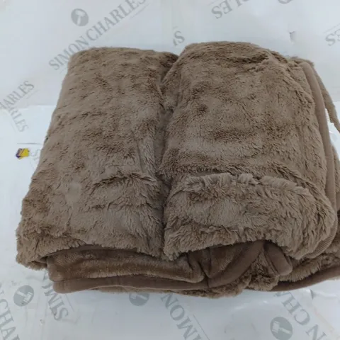 COZEE HOME HEATED BLANKET IN STONE
