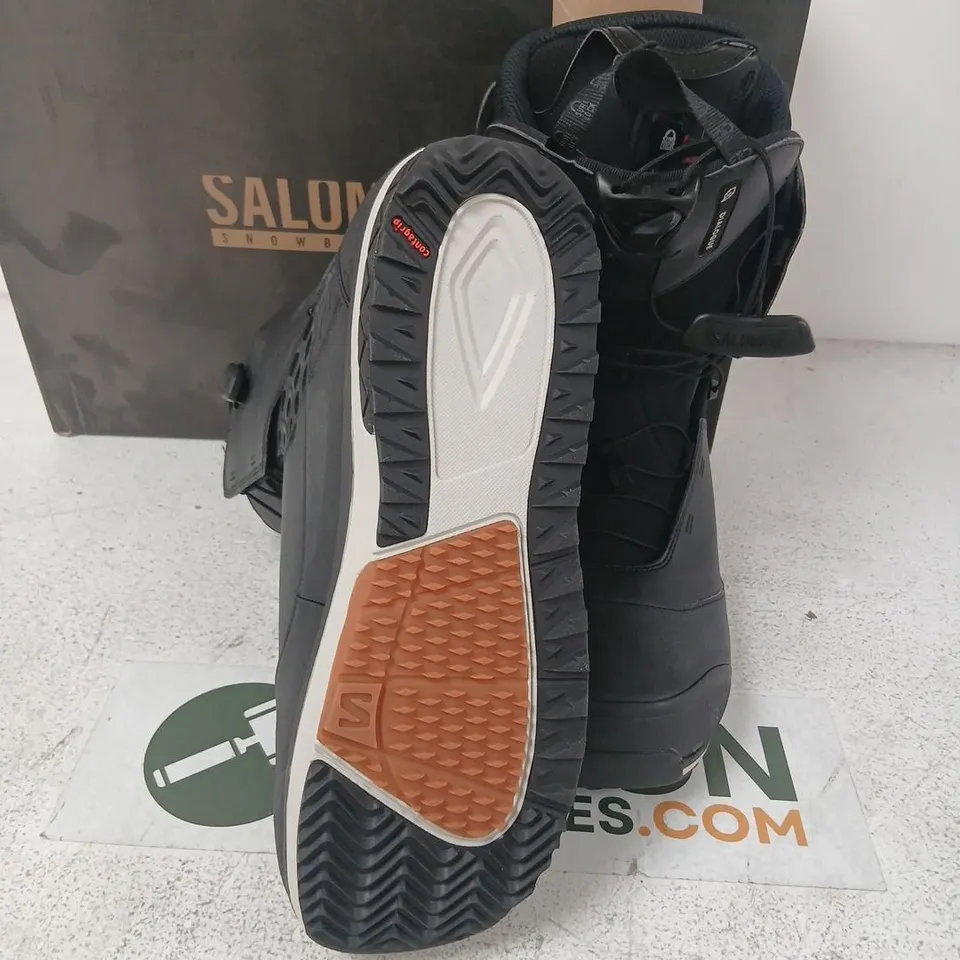 SALOMON DIALOGUE BLACK SNOWBOARD BOOTS – UK 11.5 (EU 46 / US 12.5)