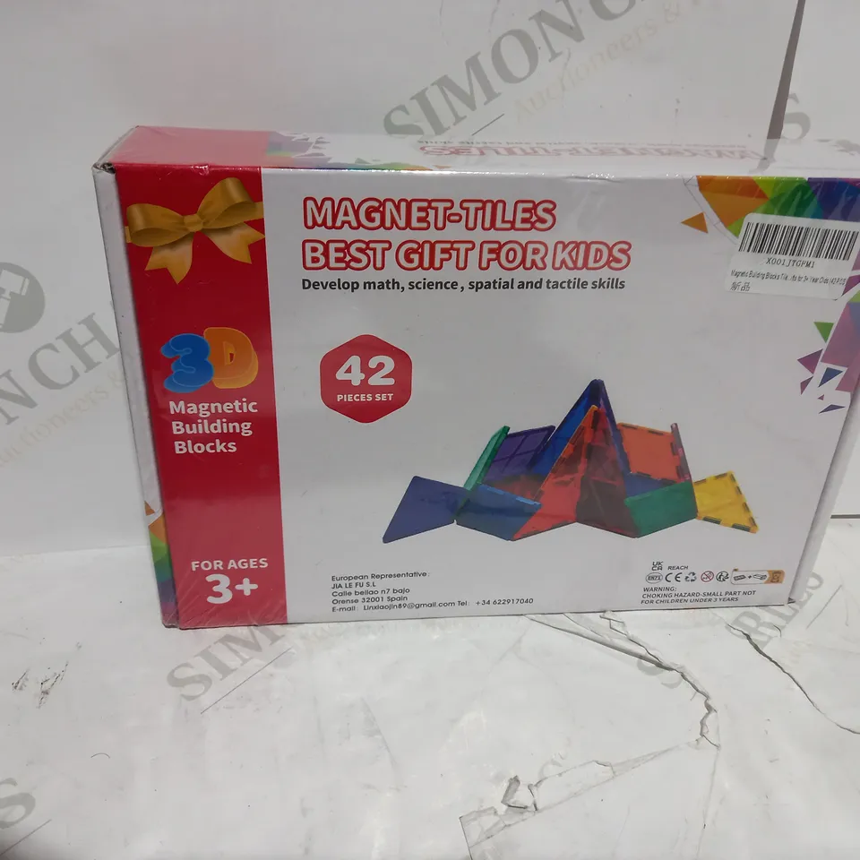 SEALED MAGNET-TILES FOR AGES 3+
