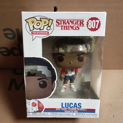 FUNKO POP! STRANGER THINGS LUCAS VINYL FIGURE (807) – BOXED