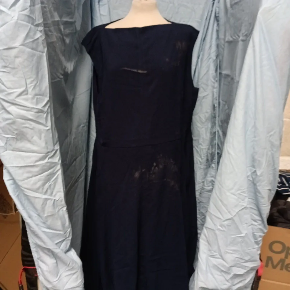 ROMAN NAVY FIT AND FLARE DRESS – UK SIZE 20