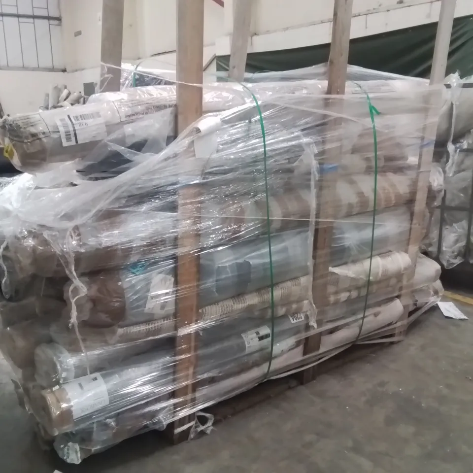 PALLET OF APPROXIMATELY 20 QUALITY BAGGED DESIGNER RUGS