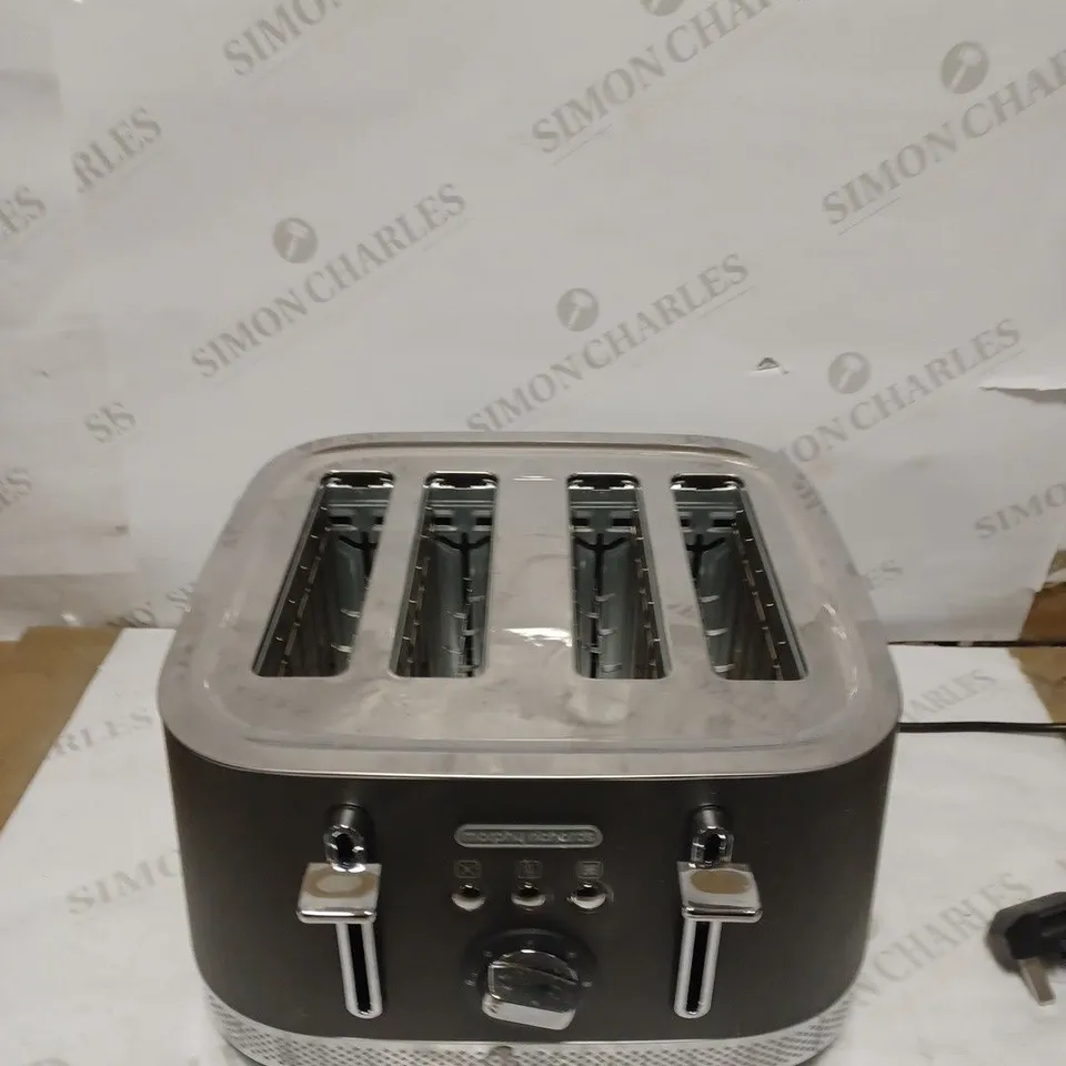 MORPHY RICHARDS 248022 ILLUMINATION STAINLESS STEEL 4 SLICE TOASTER