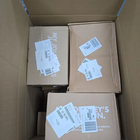 BOX OF APPROXIMATELY 7 ASSORTED FOOTWEAR ITEMS OF VARIOUS SIZES AND STYLES