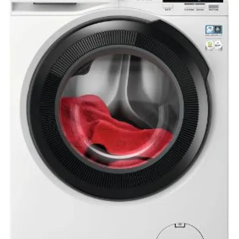 AEG PROSENSE TECHNOLOGY 8KG WASHING MACHINE WITH 1400 RPM - WHITE - A RATED Model LFR61844B
