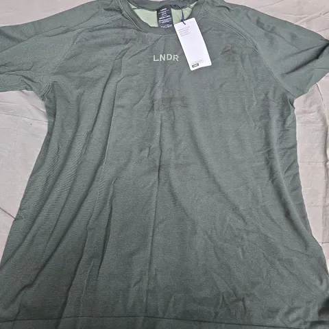 LNDR HERE TODAY UNISEX TEE – FOREST GREEN – SIZE L/XL