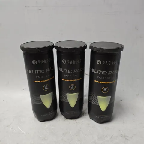 RAQUEX ELITE PADEL BALLS - 9 BALLS