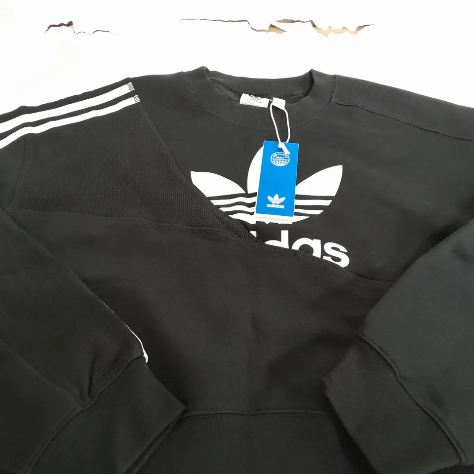 ADIDAS SWEATSHIRT IN BLACK- UK 12