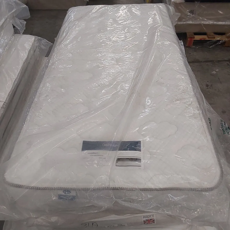 QUALITY BAGGED SILENTNIGHT 90cm SINGLE KIDS COMFORT OPEN COIL MEMORY MATTRESS