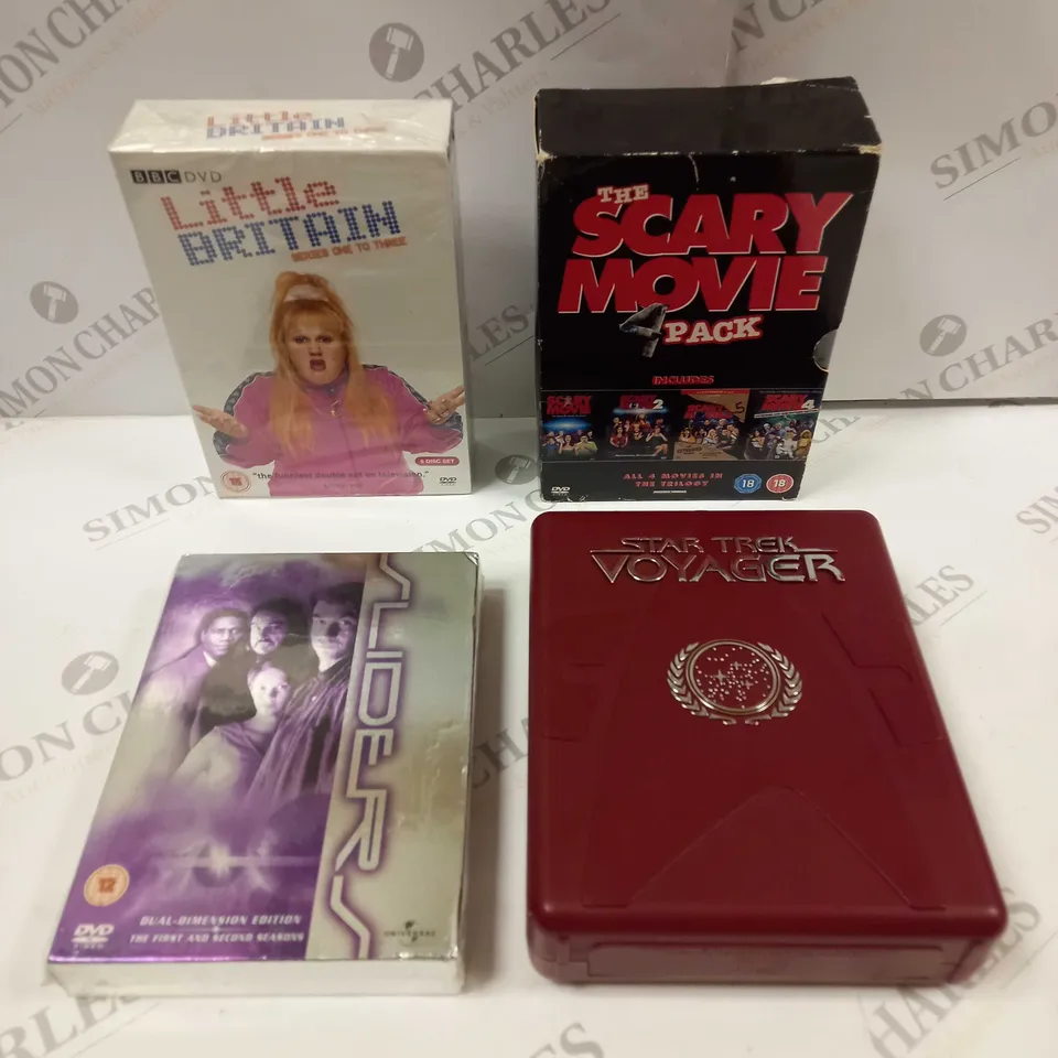 APPROX. 12 X ASSORTED FILMS, DVD'S & TV BOXSETS. INCLUDES LITTLE BRITAIN, AVATAR THE WAY OF WATER, SCARY MOVIE ETC 
