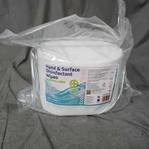 4 SETS OF ECCOTECH HAND & SURFACE DISINFECTANT WIPES (1000 WIPES PER SET)