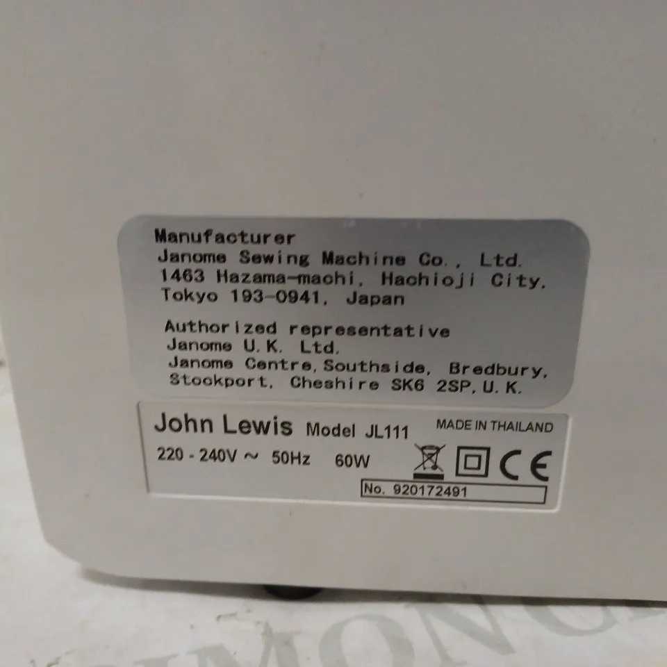 JOHN LEWIS SEWING MACHINE