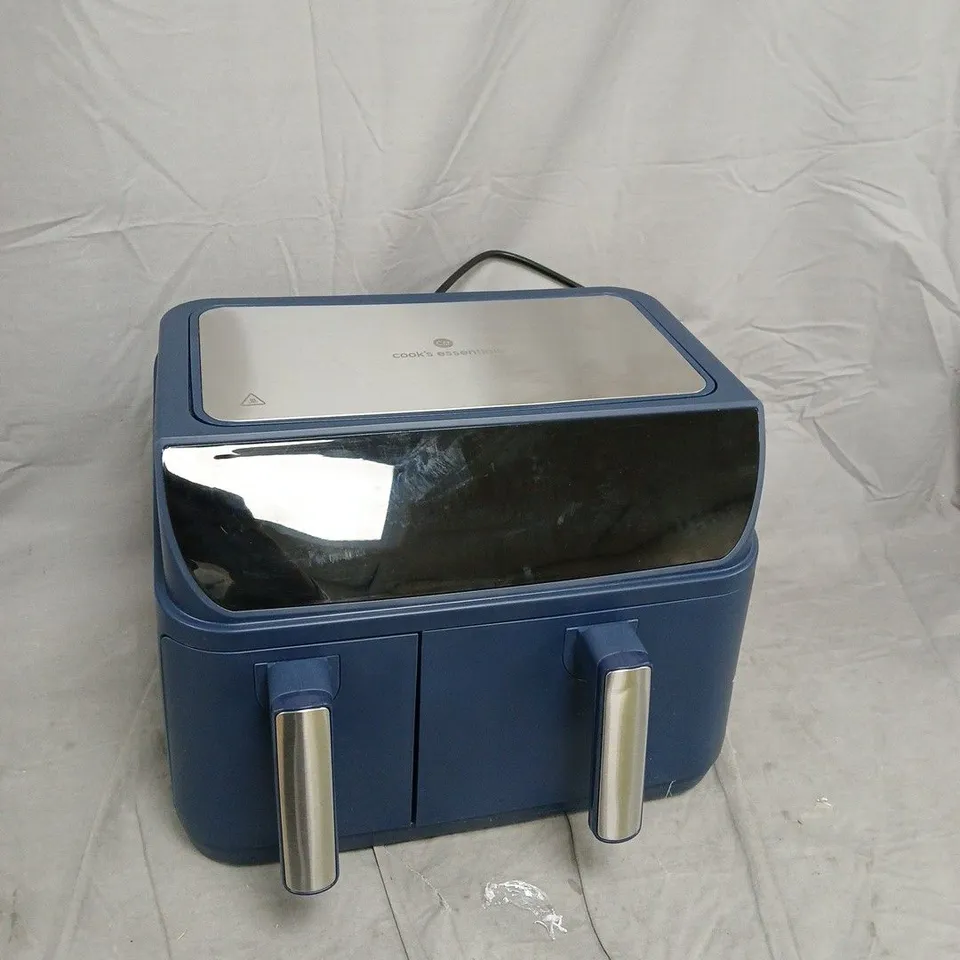 COOK'S ESSENTIALS BLUE DOUBLE AIR FRYER 