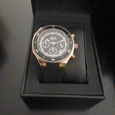 AEROMARK ROSE BLACK CHRONOGRAPH WRISTWATCH