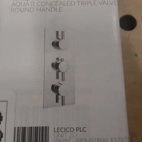 BRAND NEW BOXED AQUA R CONCLD TRIP VALVE ROUND HAND
