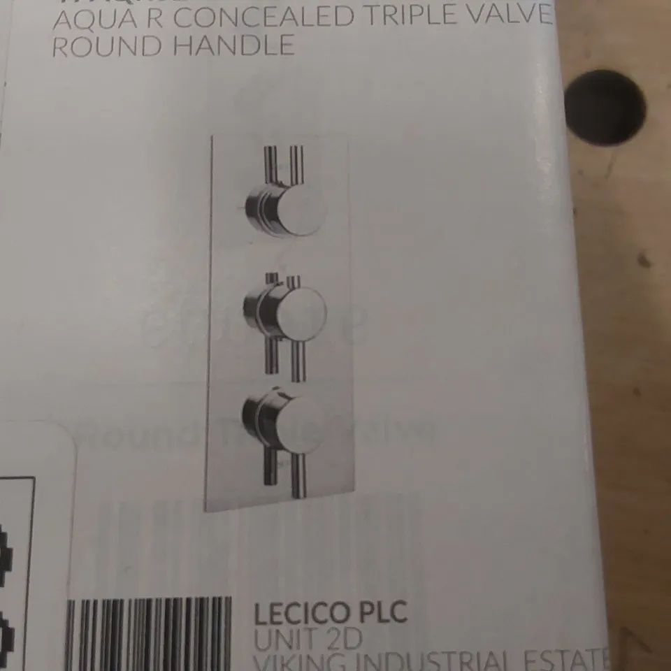 BRAND NEW BOXED AQUA R CONCLD TRIP VALVE ROUND HAND