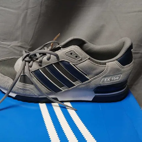 ADIDAS ZX 750 TRAINERS – UK 11 (US 11.5) GREY/BLUE