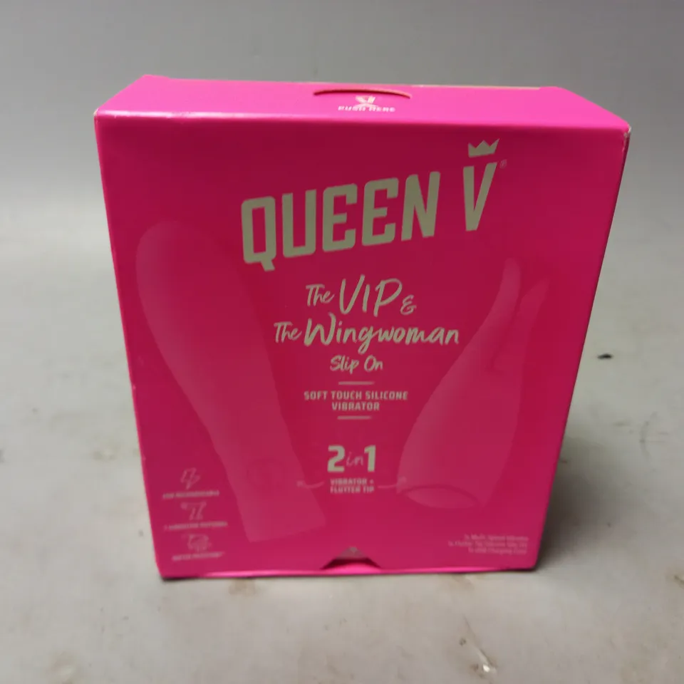 BOXED QUEEN V THE VIP & THE WINGWOMEN SLIP ON