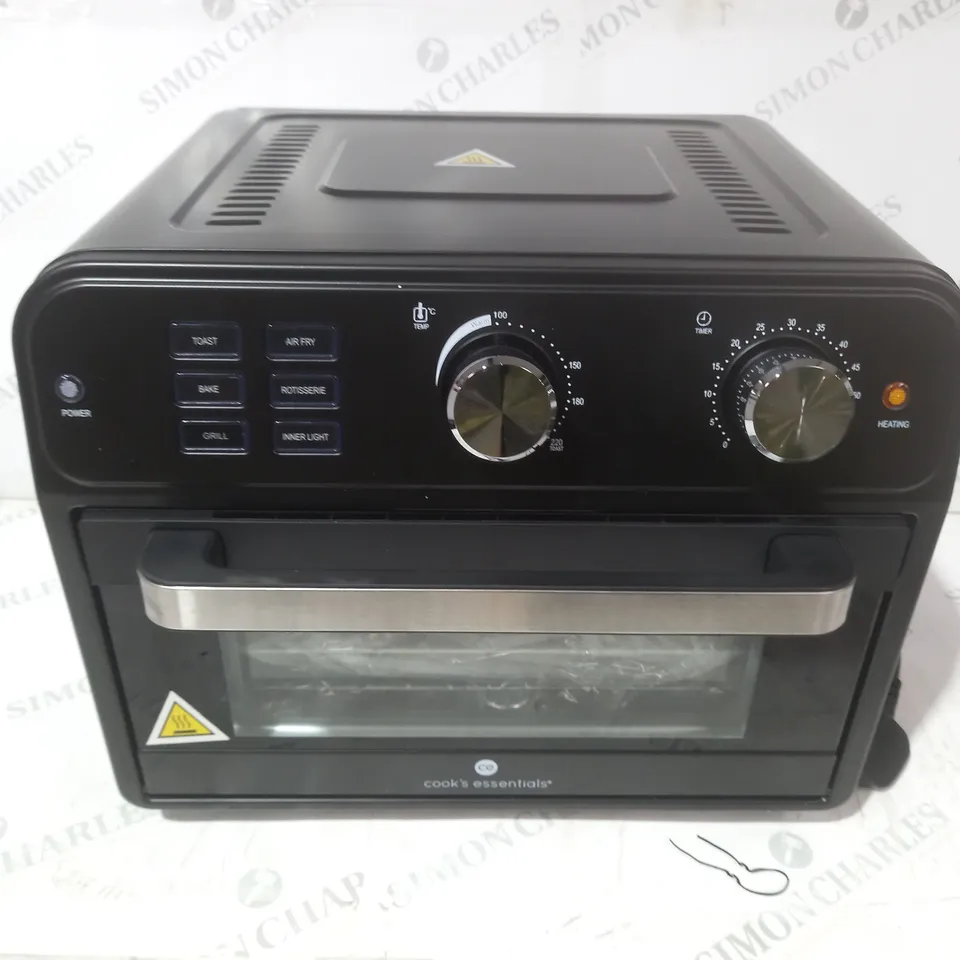 BOXED COOK'S ESSENTIAL 21-LITRE AIRFRYER OVEN IN BLACK
