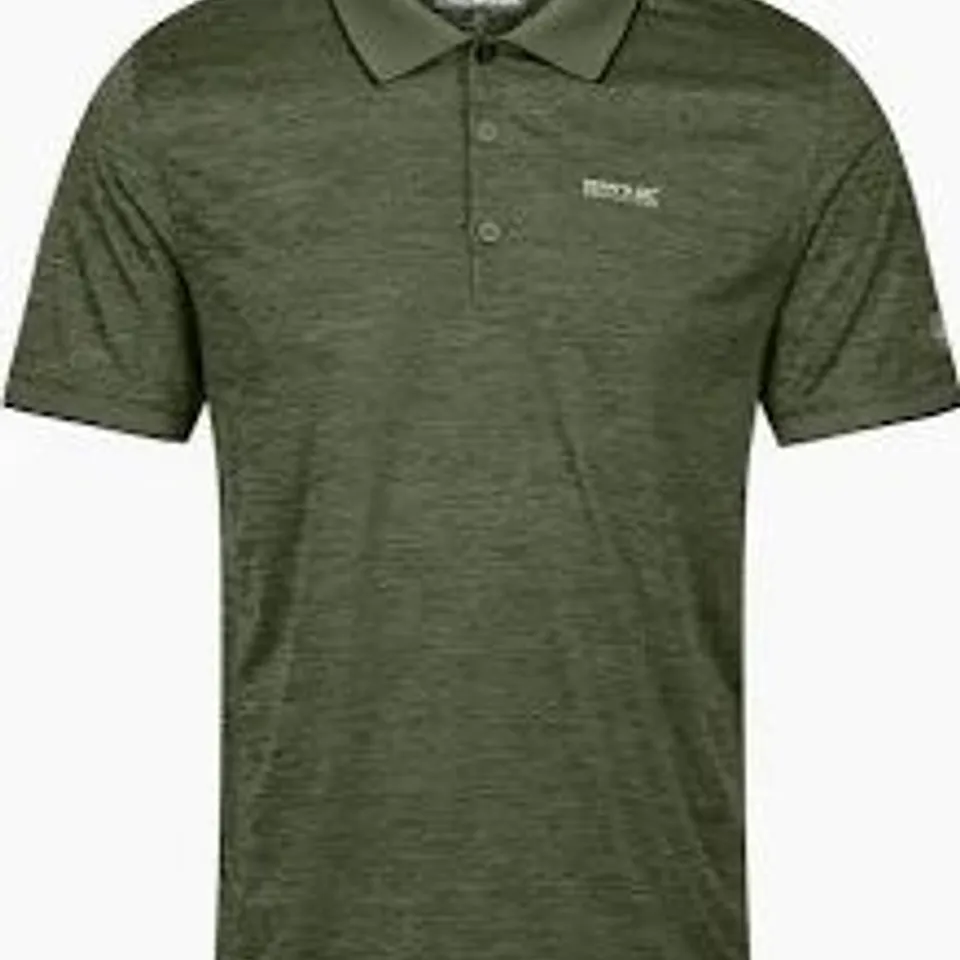 BRAND NEW REGATTA MEN'S REMEX II JERSEY POLO SHIRT NEPHITE GREEN - SIZE L