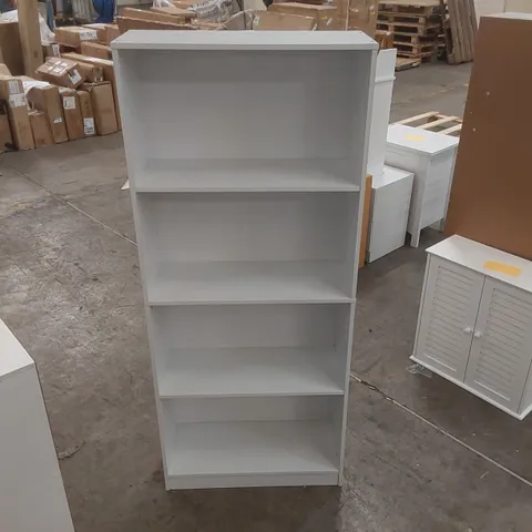 4 TIER WOODEN BOOKSHELF - WHITE