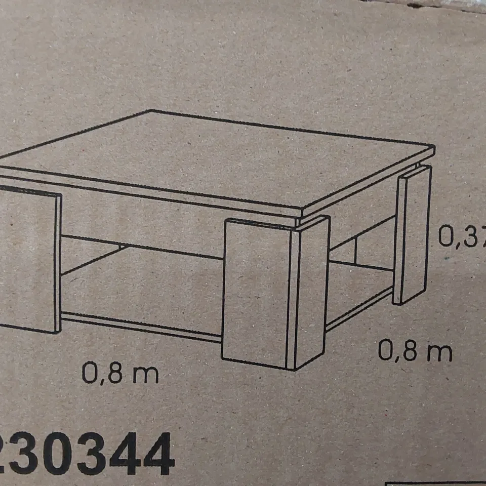 BOXED SEGUR COFFEE TABLE IN CHAMPAGNE OAK (1 BOX)
