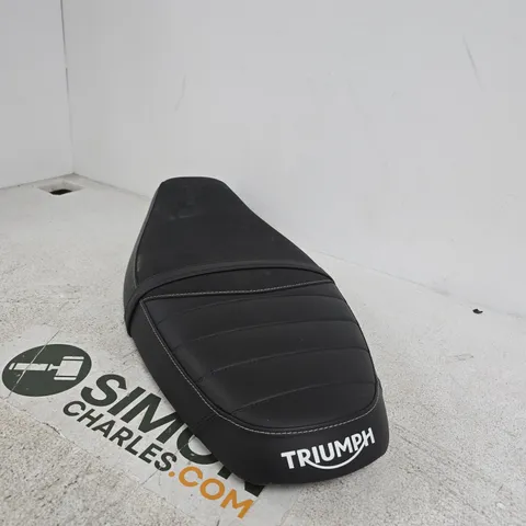 TRIUMPH MOTORCYCLE SEAT – BLACK, SINGLE RIDER