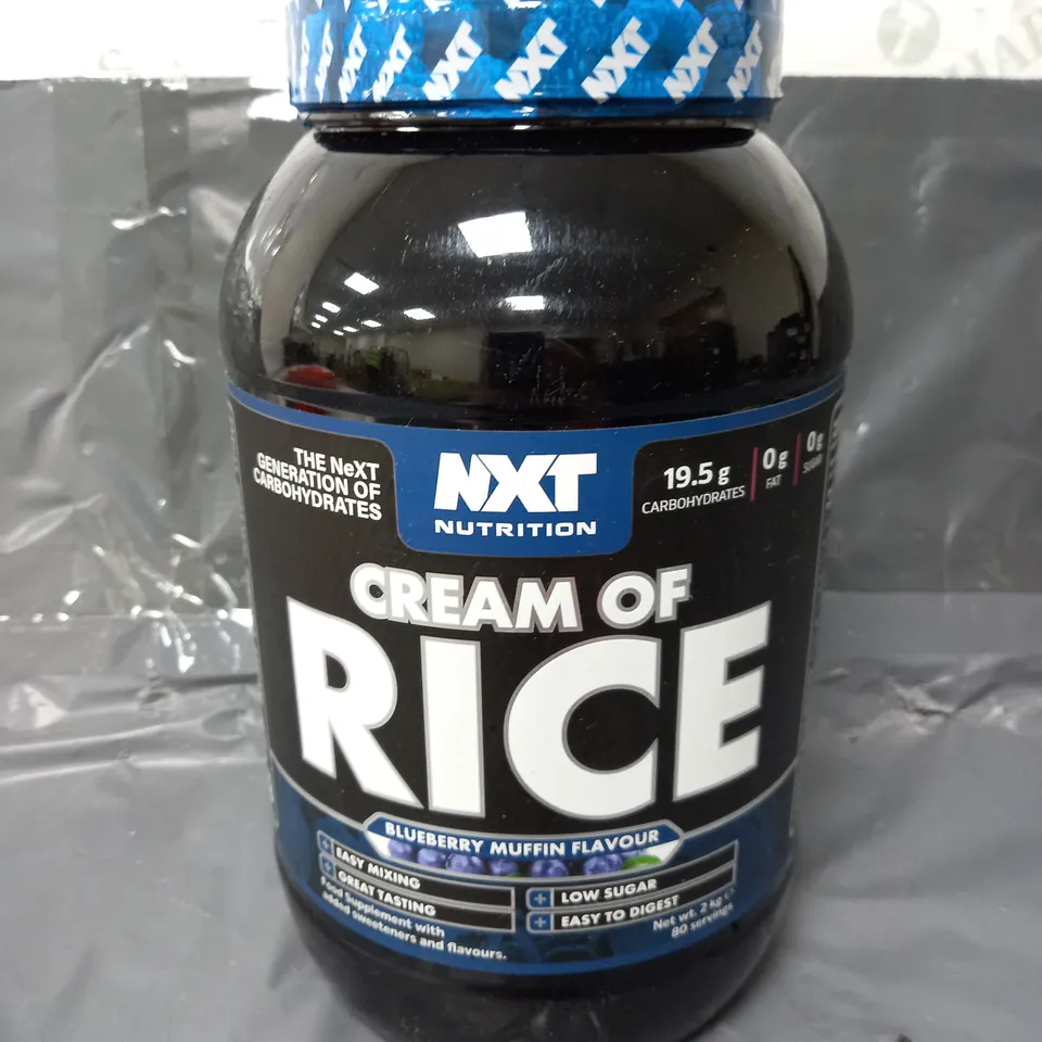 SEALED NXT CREAM OF RICE BLUEBERRY MUFFIN FLAVOUR 2KG