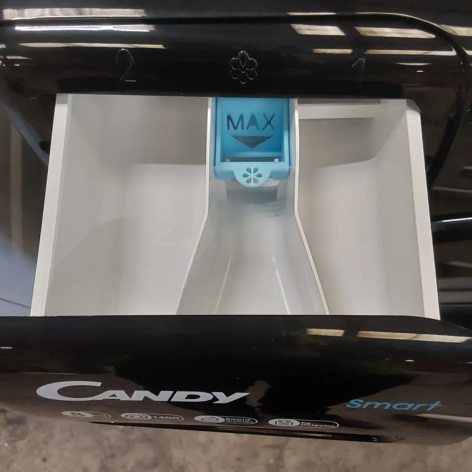CANDY SMART PRO FREESTANDING 8KG WASHING MACHINE IN BLACK, MODEL: CS148TBBE-80