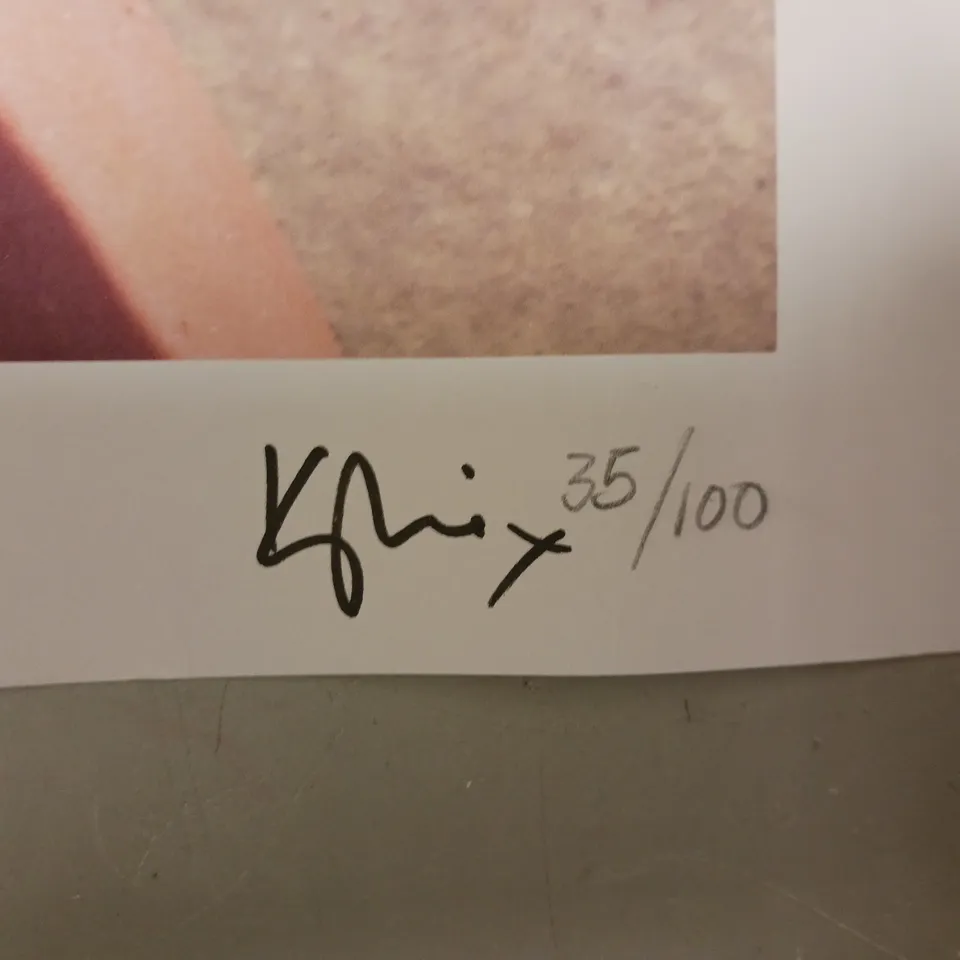 KYLIE MINOGUE SIGNED LIMITED EDITION BODY LANGUAGE 20 ART PRINT (35/100)