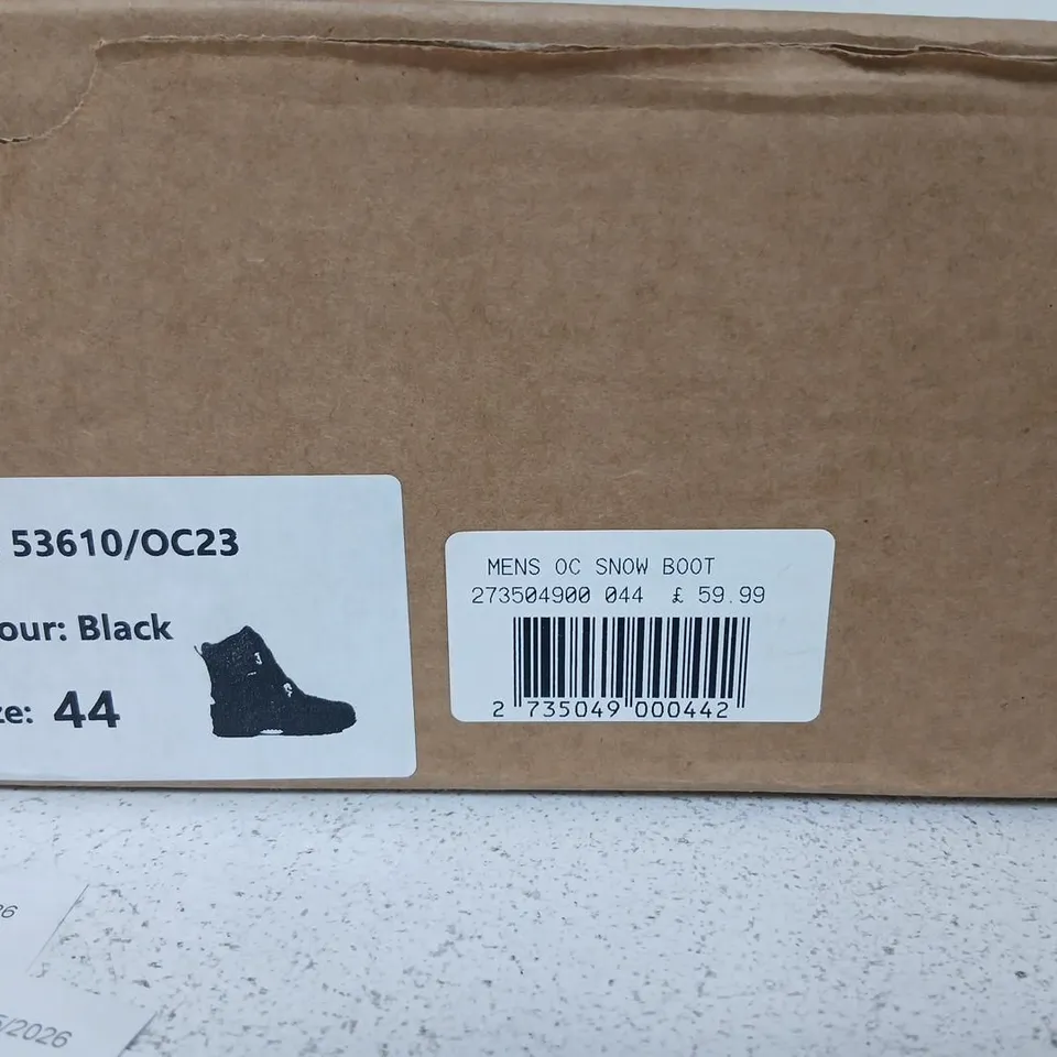 MEN'S SNOW BOOTS – BLACK, UK 9.5 (EU 44)