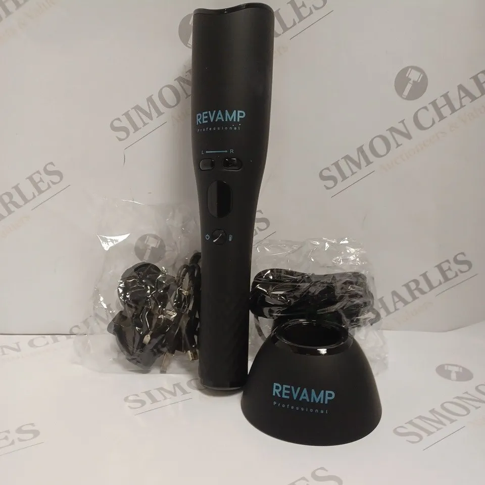 BOXED REVAMP IGEN LIBERATE PROGLOSS CORDLESS HOLLYWOOD CURL AUTOMATIC ROTATING CURLER  RRP £149.99