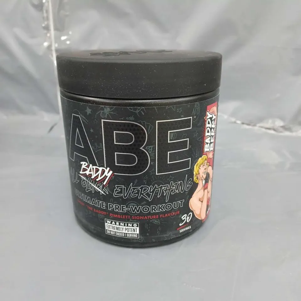 ABE ALL BADDY EVERYTHING ULTIMATE PRE-WORKOUT POWDER PIMBLETT SIGNATURE FLAVOUR 375G 