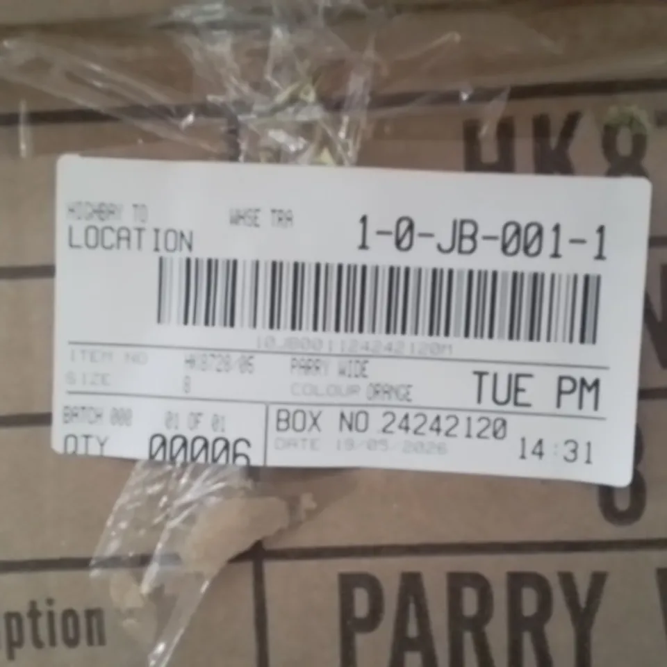 BOXED BRAND NEW APPROXIMATELY 6 SIMPLY BE PARRY WIDE FOOT SHOES ORANGE SIZE 8