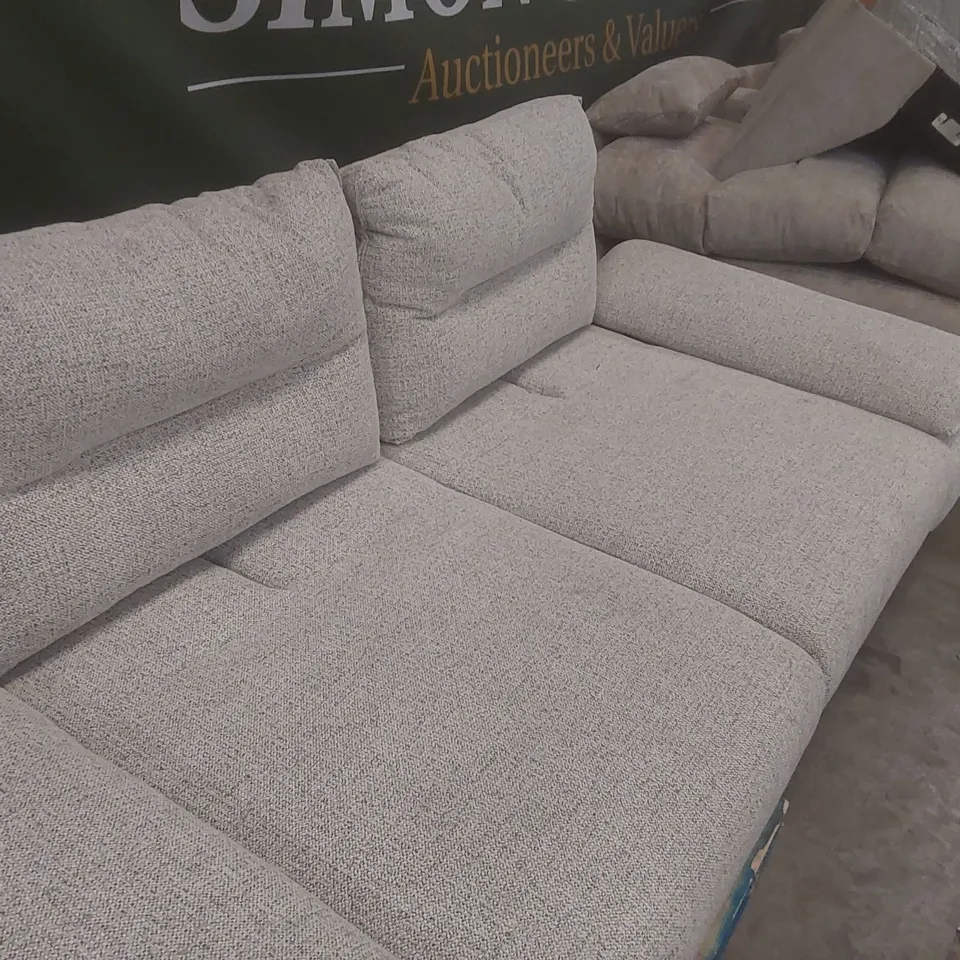 DANETTI ELIO GREY FABRIC 3 SEATER SOFA