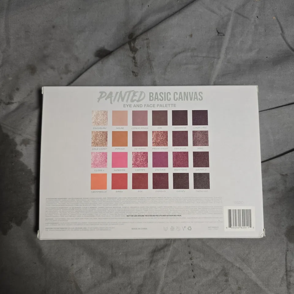 BASIC CANVAS PAINTED EYE & FACE PALETTE 