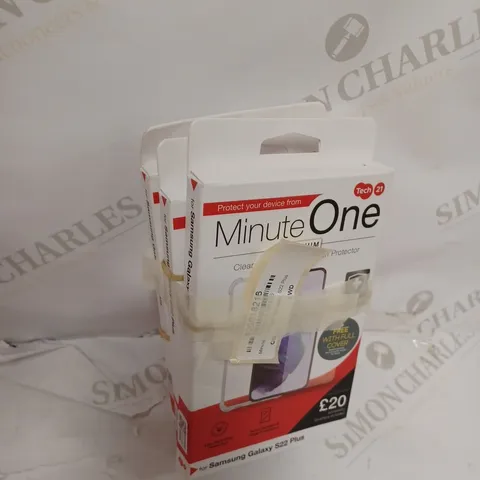 LOT OF 3 MINUTE ONE CLEAR CASE & SCREEN PROTECTOR KITS FOR SAMSUNG GALAXY S22 PLUS