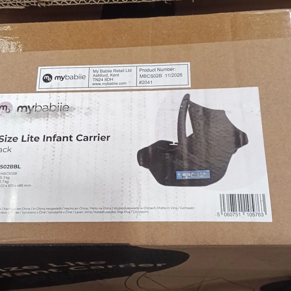 BOXED MYBABIIE I-SIZE LITRE INFANT CARRIER